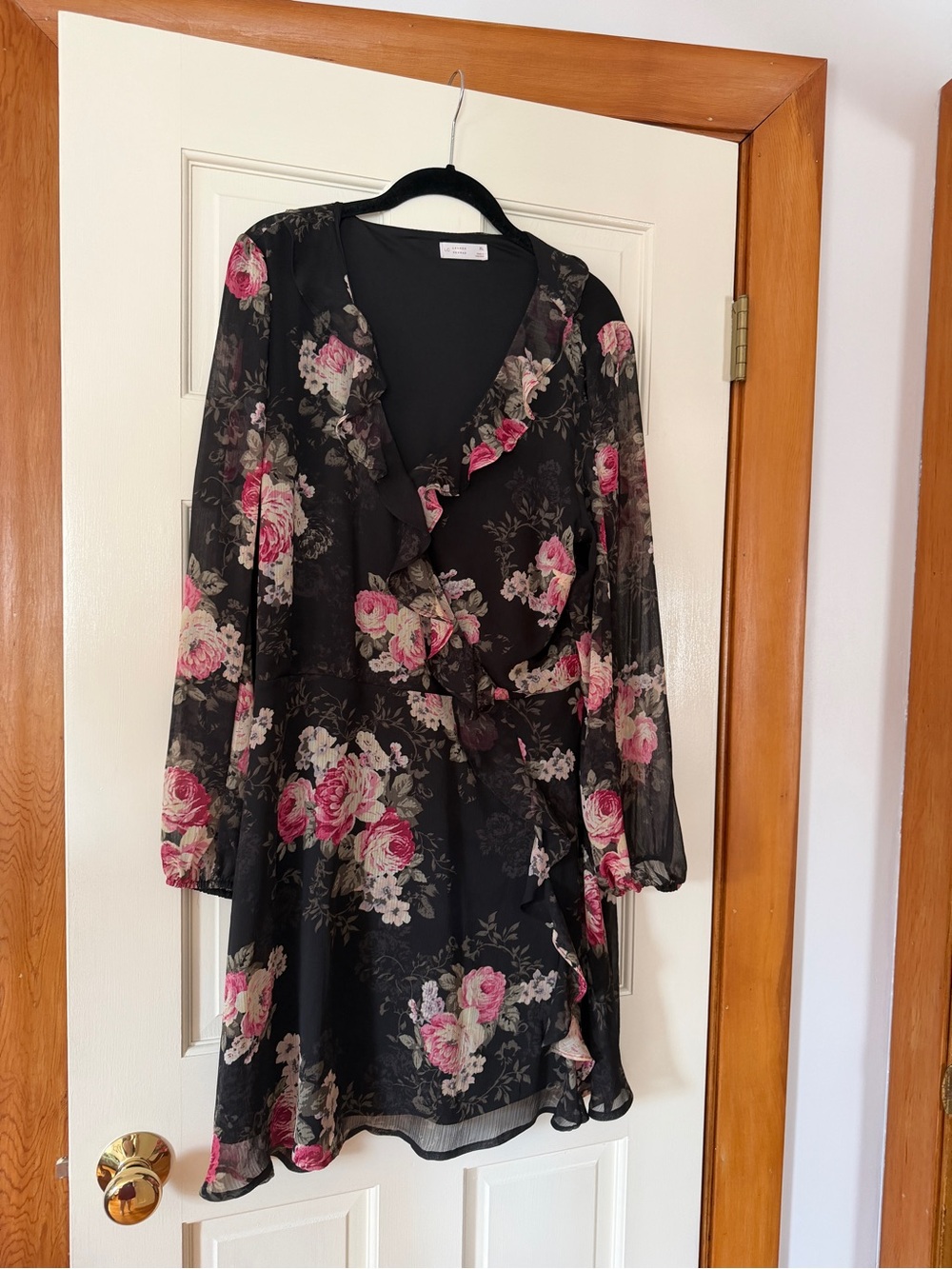 LC Lauren Conrad Floral Ruffle Dress Size XL